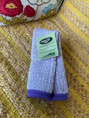 Vintage Purple Merino Wool Socks